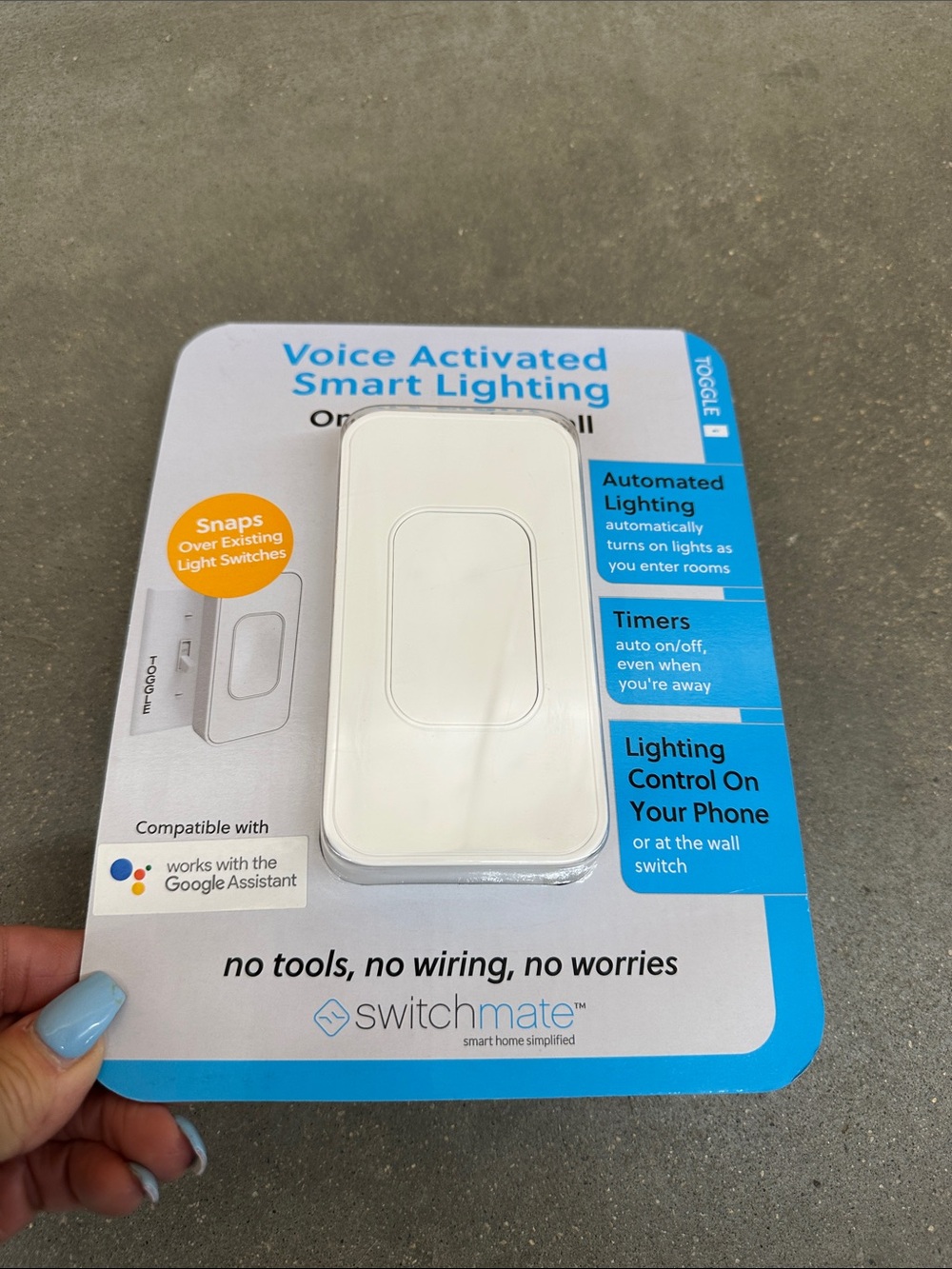 Switchmate Voice Activated Smart Lighting Switch - White - Picture 4 of 5